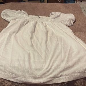 Madewell Square Neck White Dress XXL EUC